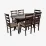 Set de sufragerie Eva Raffles Oval Chocolate + 6 Gloria Chocolate/Ekea12 Dark Brown