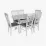 Set de sufragerie Eva Raffles Oval White + 6 Wenyi White/NV-10WP Grey