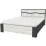 Set pat Yasen Geneva 1.4m Grafit Gri/Stejar Kraft Alb + saltea Saltconfort Classic 140x200
