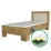 Set pat Yasen Denver 0.9m Stejar Craft Gold/Vanilie + saltea Saltconfort Classic 90x200