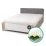 Set pat Yasen Venera 1.6m Stejar Craft Gri/Alb + saltea Saltconfort Classic 160x200