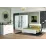 Set pat Yasen Sardinia 1.6m Alb + saltea Saltconfort Classic 160x200