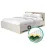 Set pat Yasen Leo 1.6m Casmir/Stejar Artizan + saltea Saltconfort Classic 160x200