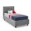 Set pat Ambianta Amigo 0.9m Gri + saltea Saltconfort Classic 90x200