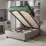 Set pat Ambianta Amigo 0.9m Gri cu tablie laterala + saltea Saltconfort Classic 90x200