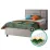 Комплект кровать Ambianta Amigo 1.2 m Серый + матрас Saltconfort Classic 120x200