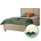 Set pat Ambianta Amigo 1.2 m Beige + saltea Saltconfort Classic 120x200
