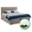 Комплект кровать Ambianta Amigo 1.6m Beige + матрас Saltconfort Classic 160x200