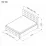 Set pat Ambianta Rio 1.4m Bej + saltea Saltconfort Classic 140x200