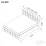 Set pat Ambianta Rio 1.6m Bej + saltea Saltconfort Classic 160x200