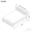 Set pat Ambianta Rio 1.8m Bej + saltea Saltconfort Lux 180x200