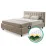 Set pat Ambianta Rio 1.8m Bej + saltea Saltconfort Lux 180x200