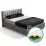 Комплект кровать Ambianta Rio 1.4m Светло-серый + матрас Saltconfort Classic 140x200