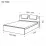 Комплект кровать Ambianta Fenix 1.6m Орех + матрас Saltconfort Classic 160x200
