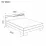Комплект кровать Ambianta Bravo 1.6m Sonoma Dark + матрас Saltconfort Classic 160x200