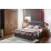 Set pat Ambianta Happy 1.6m Walnut + saltea Saltconfort Classic 160x200