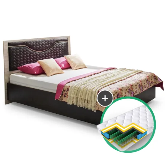 Комплект кровать Ambianta Happy 1.6m White Samoa + матрас Saltconfort Classic 160x200