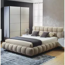 Pat Ambianta Space Beige + Saltea Saltconfort Classic 160x200