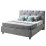 Set pat Ambianta Cristal 1.8m Gri + saltea Saltconfort Lux 180x200
