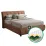 Set pat Ambianta Samba 1.8m Brown + saltea Saltconfort Lux 180x200