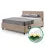 Комплект кровать Ambianta Coral 1.4m Бежевый + матрас Saltconfort Classic 140x200