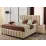 Set pat Ambianta Fancy 1.4m Bej + saltea Saltconfort Classic 140x200