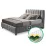 Set pat Ambianta Fancy 1.8m Gri + saltea Saltconfort Lux 180x200