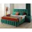 Set pat Ambianta Fancy 1.4m Verde + saltea Saltconfort Classic 140x200