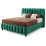 Set pat Ambianta Fancy 1.4m Verde + saltea Saltconfort Classic 140x200