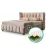 Set pat Ambianta Hamburg 1.8m Bej + saltea Saltconfort Lux 180x200