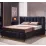 Set pat Ambianta Hamburg 1.8m Black + saltea Saltconfort Lux 180x200
