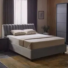 Pat Ambianta Bremen Gri + Saltea Saltconfort Classic 140x200