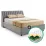 Комплект кровать Ambianta Bremen 1.4m Серый + матрас Saltconfort Classic 140x200