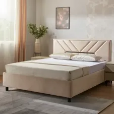 Pat Ambianta Dally Bej + Saltea Saltconfort Classic 140x200