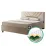 Комплект кровать Ambianta Dally 1.4m Бежевый + матрас Saltconfort Classic 140x200