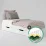 Set pat MBS Lilu 0.9m Alb (MBS-1303) + saltea Saltconfort Classic 90x200