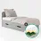 Set pat MBS Lilu 0.9m Grey mouse (MBS-1350) + saltea Saltconfort Classic 90x200
