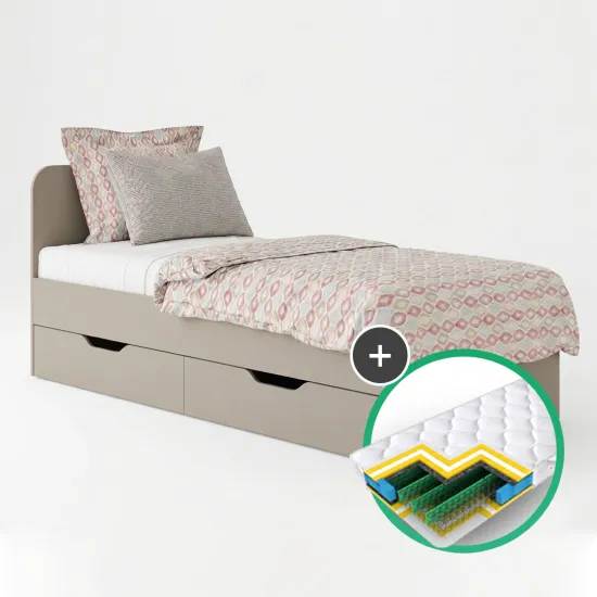 Set pat MBS Lilu 0.9m Casmir (MBS-1302) + saltea Saltconfort Classic 90x200