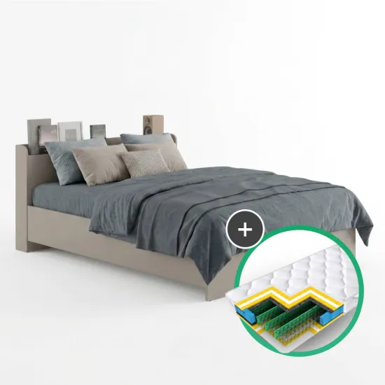Set pat MBS Neo 1.6m Casmir (MBS-1134) + saltea Saltconfort Classic 160x200