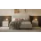 Set pat Fabrik Home Lush 1.6m Gri deschis + saltea Saltconfort Classic 160x200