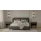Set pat Fabrik Home Lush 1.6m Gri inchis + saltea Saltconfort Classic 160x200