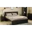 Set pat Fabrik Home Linia 1.6m Frasin negru + saltea Saltconfort Classic 160x200