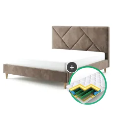 Set pat Sidi-M Stefania 3 London 4 Brown + saltea Saltconfort Classic 160x200