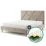 Set pat Sidi-M Stefania 6 London 3 Beige + saltea Saltconfort Classic 160x200