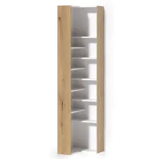 Raft de colț Fabrik Home Hardy (52 cm), Stejar Evok/Alb
