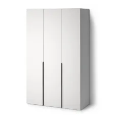 Dulap Fabrik Home Hardy 3 uși, 135x55x220 cm, Alb mat