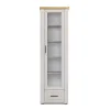 Dulap Penal vitrina Yasen Malaga 1D1S, 62,5x42,5x205 см, Casmir/Stejar Artizan