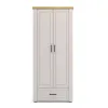 Dulap Yasen Malaga 2D1S, 88,5x52,5x205 см, Casmir/Stejar Artizan