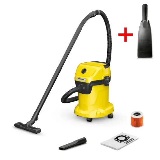 Aspirator industrial Karcher WD 3 V-17/4/20 (1.628-130.0) + Cadou Duza auto WD (6.959-547.0)
