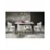 Masă pentru bucătărie Halmar Felix, 124x81 cm extensibilă, marmura gri/negru
